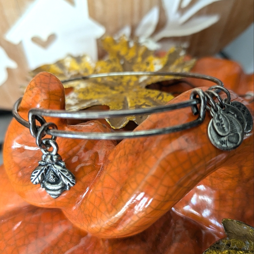 Alex and Ani Bumble bee Charm Bracelet   Loyal • Conscientious • Driven